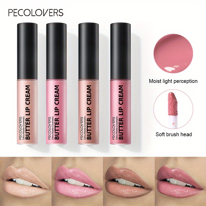 Nude Lip Gloss Waterproof Matt - Matte Velvet Lip Tint Long Lasting recension och pris