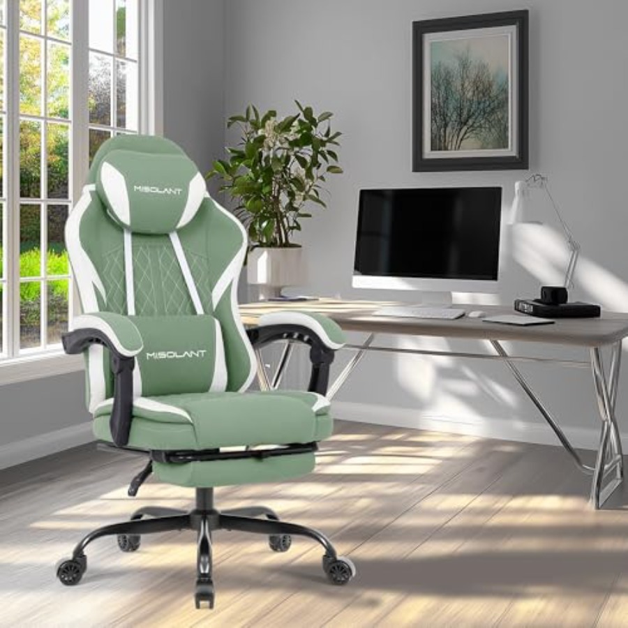 Gaming Chair for Adults, Fabri - Massage recension och pris