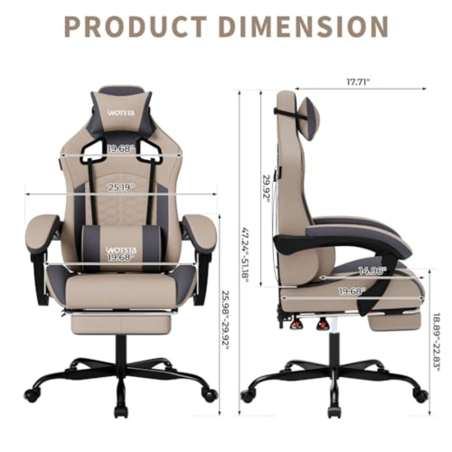 Gaming Chair with Massage, Erg - Massage recension och pris