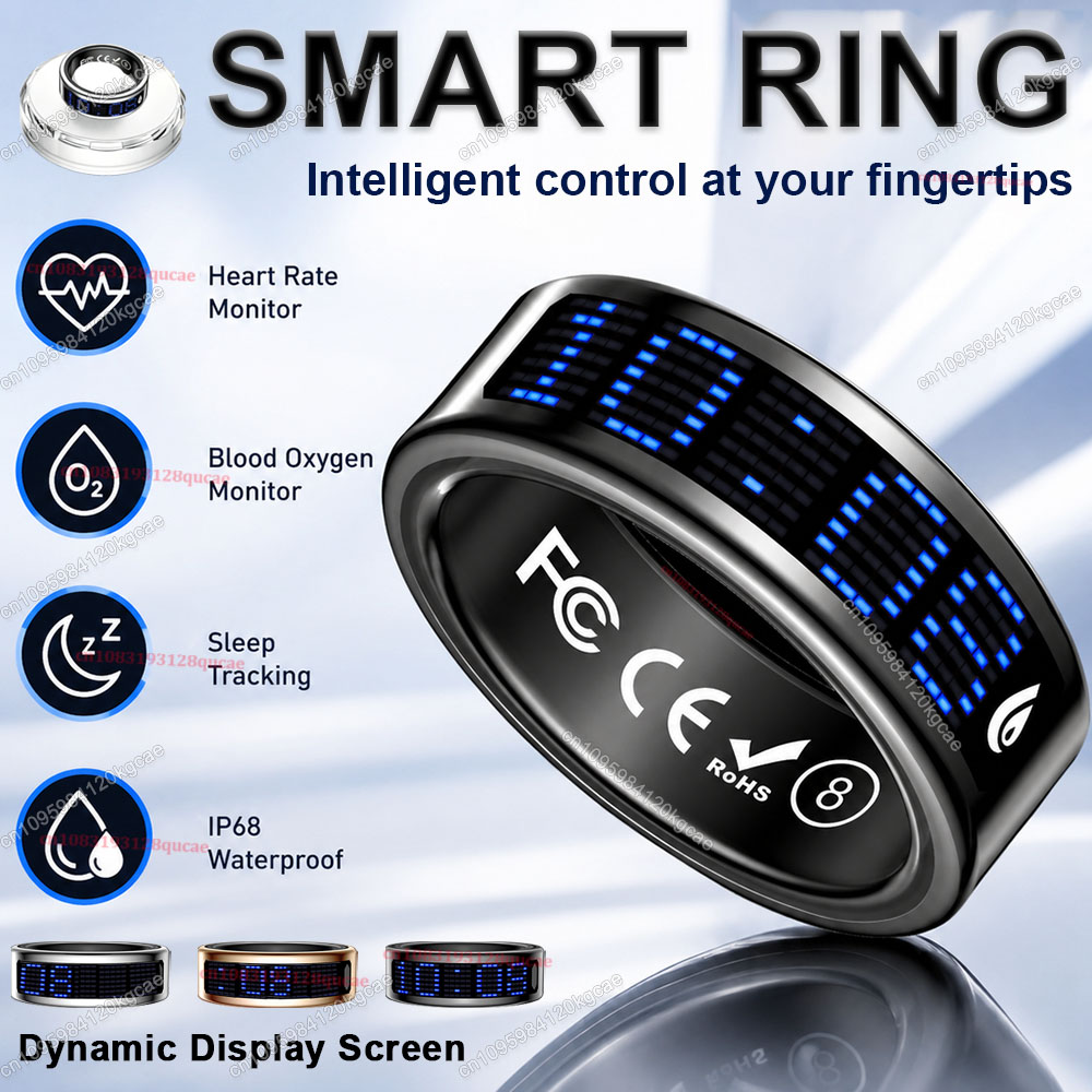 Smart Ring Display Screen Touc - Health Monitors recension och pris