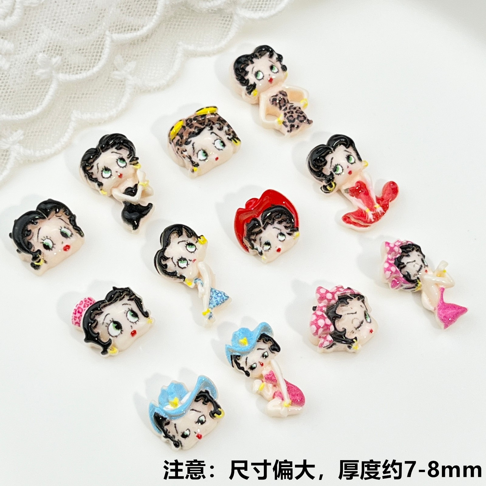 100pcs Cartoon Betty Nail Art  - Nail Art recension och pris