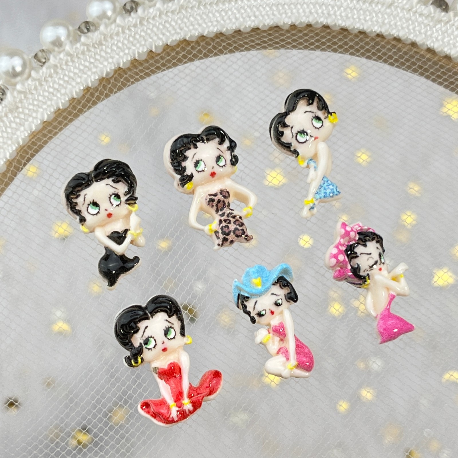 100pcs Cartoon Betty Nail Art  - Nail Art recension och pris