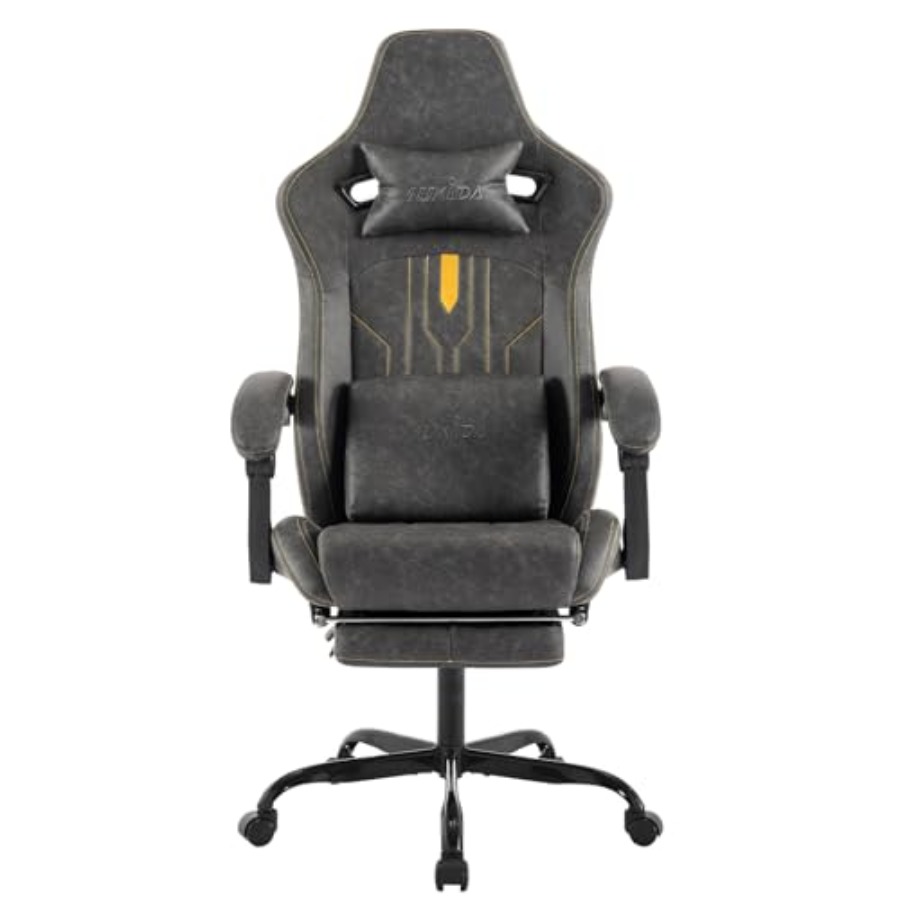 Gaming chair with footrest for - Massage recension och pris