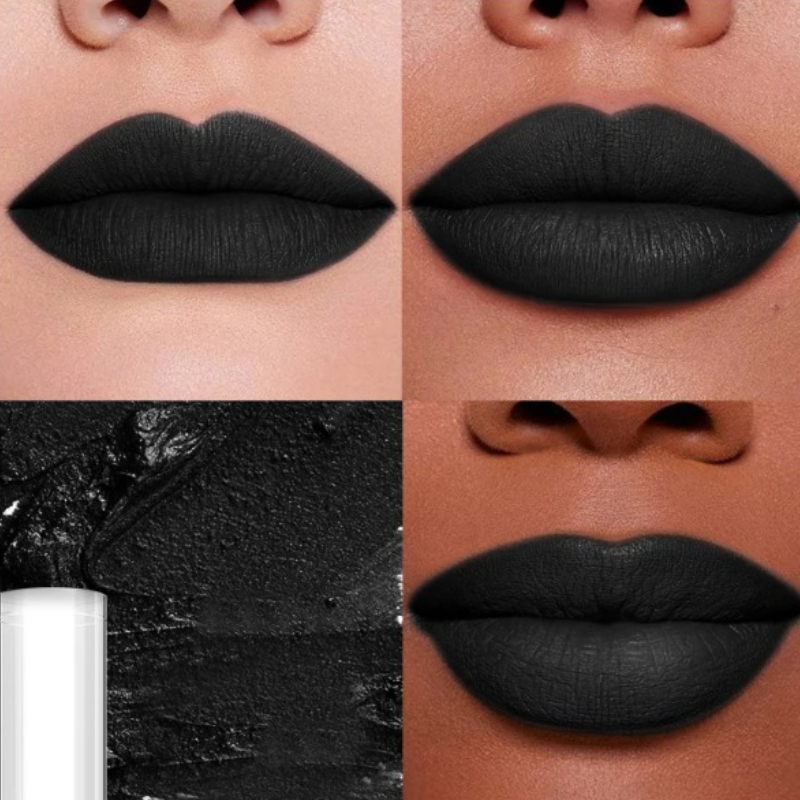 Punk Matte Black Liquid Lipsti - Matte Velvet Lip Tint Long Lasting recension och pris