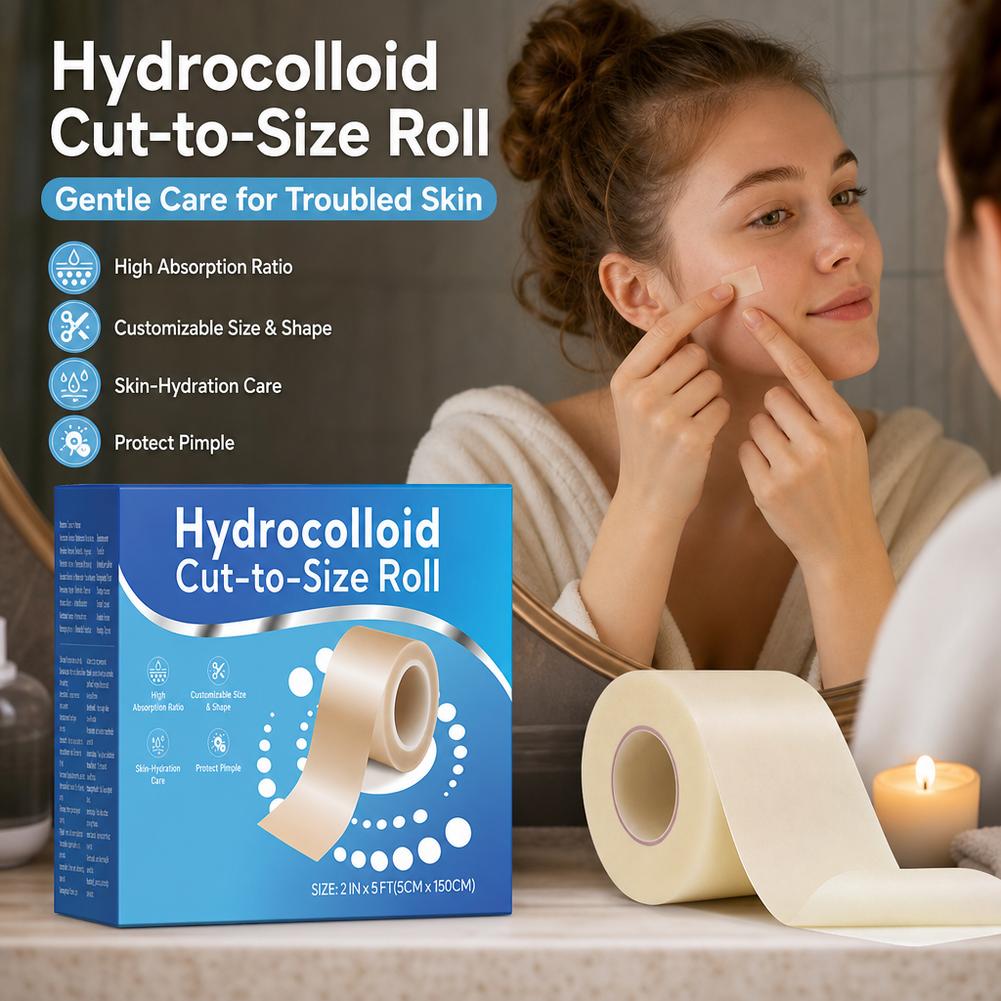 Hydrocolloid Acne Patch Roll 5 - Hydrocolloid Pimple Patch recension och pris