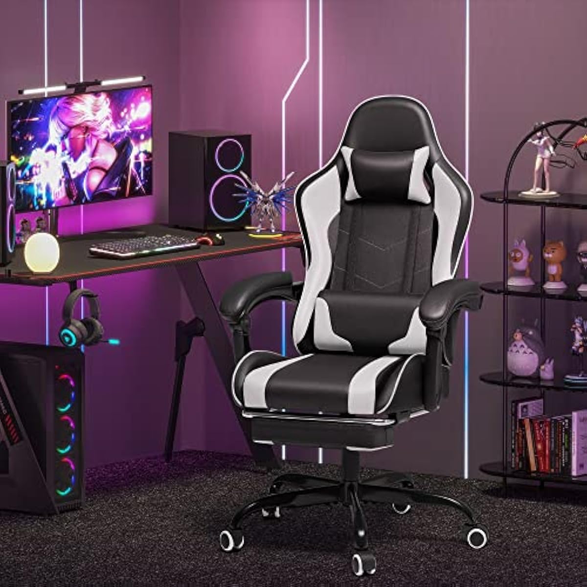 Gaming Chair with Adjustable H - Massage recension och pris