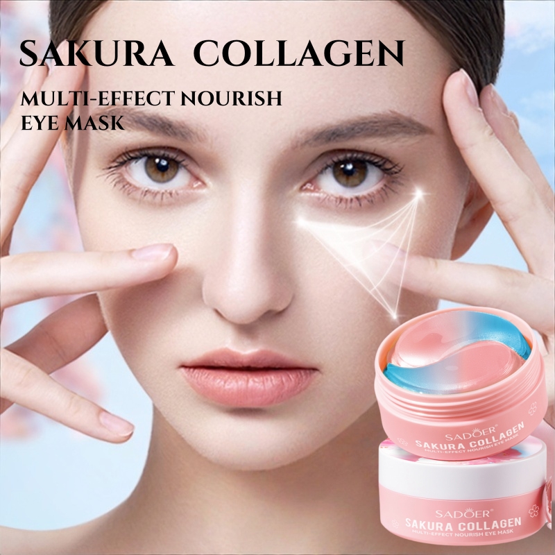 60Pcs Sakura Collagen Multi-Ef - Collagen Under Eye Patches recension och pris