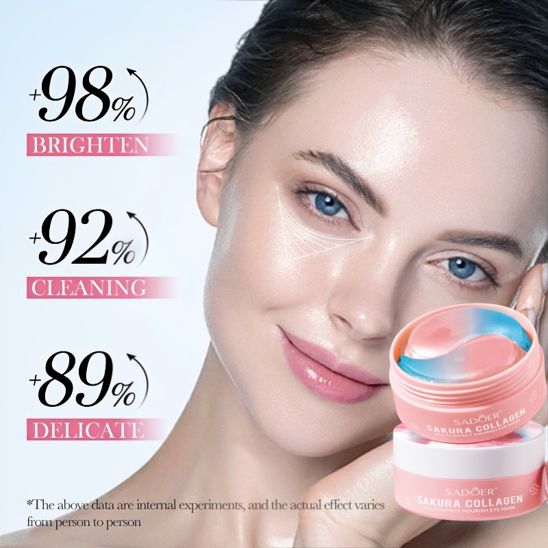 60Pcs Sakura Collagen Multi-Ef - Collagen Under Eye Patches recension och pris